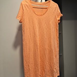 Peach T-Shirt Dress